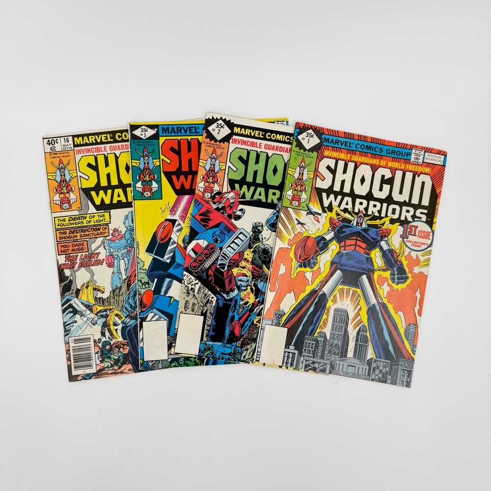 Marvel Shogun Warriors #1 #2 #3 #16 1979 1980 Direct Newsstand Comic Book Lot